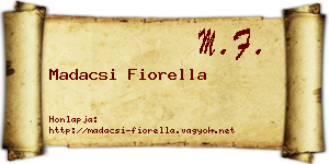 Madacsi Fiorella névjegykártya